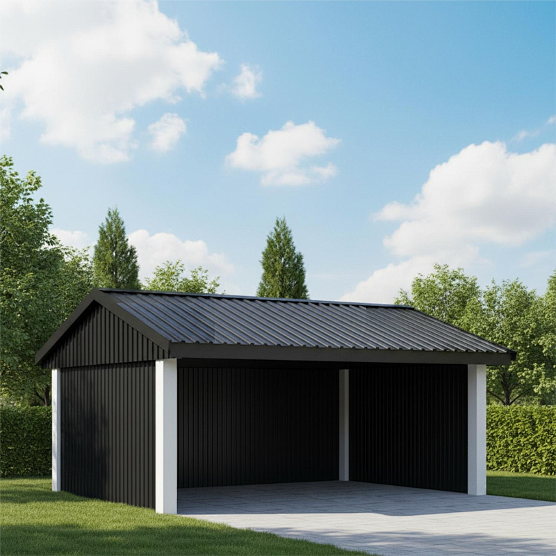 Randaco 12Stück Wellblech Dachplatten für Schuppen Trapezblech für Carport