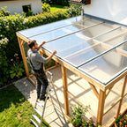 Randaco Flexible transparente Gewächshaus‑Dachplatte 0,8 mm lichtdurchlässige Rollenabdeckung für Garten Schuppen und Landwirtschaft