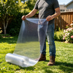 Randaco Flexible transparente Gewächshaus‑Dachplatte 0,8 mm lichtdurchlässige Rollenabdeckung für Garten Schuppen und Landwirtschaft