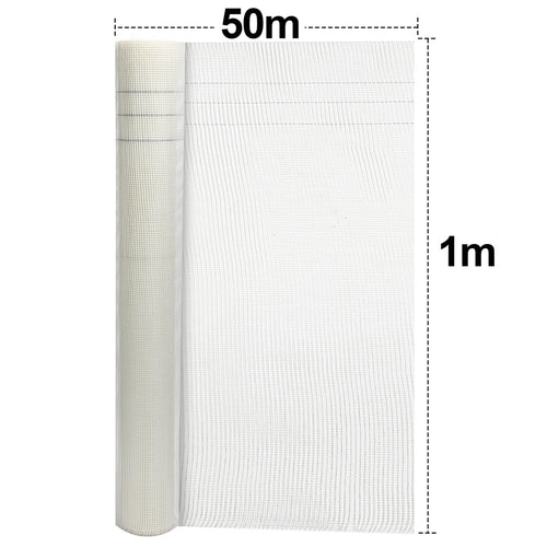 Randaco 1mx50m Armierungsgewebe 160 g/m² Glasfasergewebe 4x4mm Armierungsgewebe Außen Innen Rissschutz & Stabilität Putzgewebe