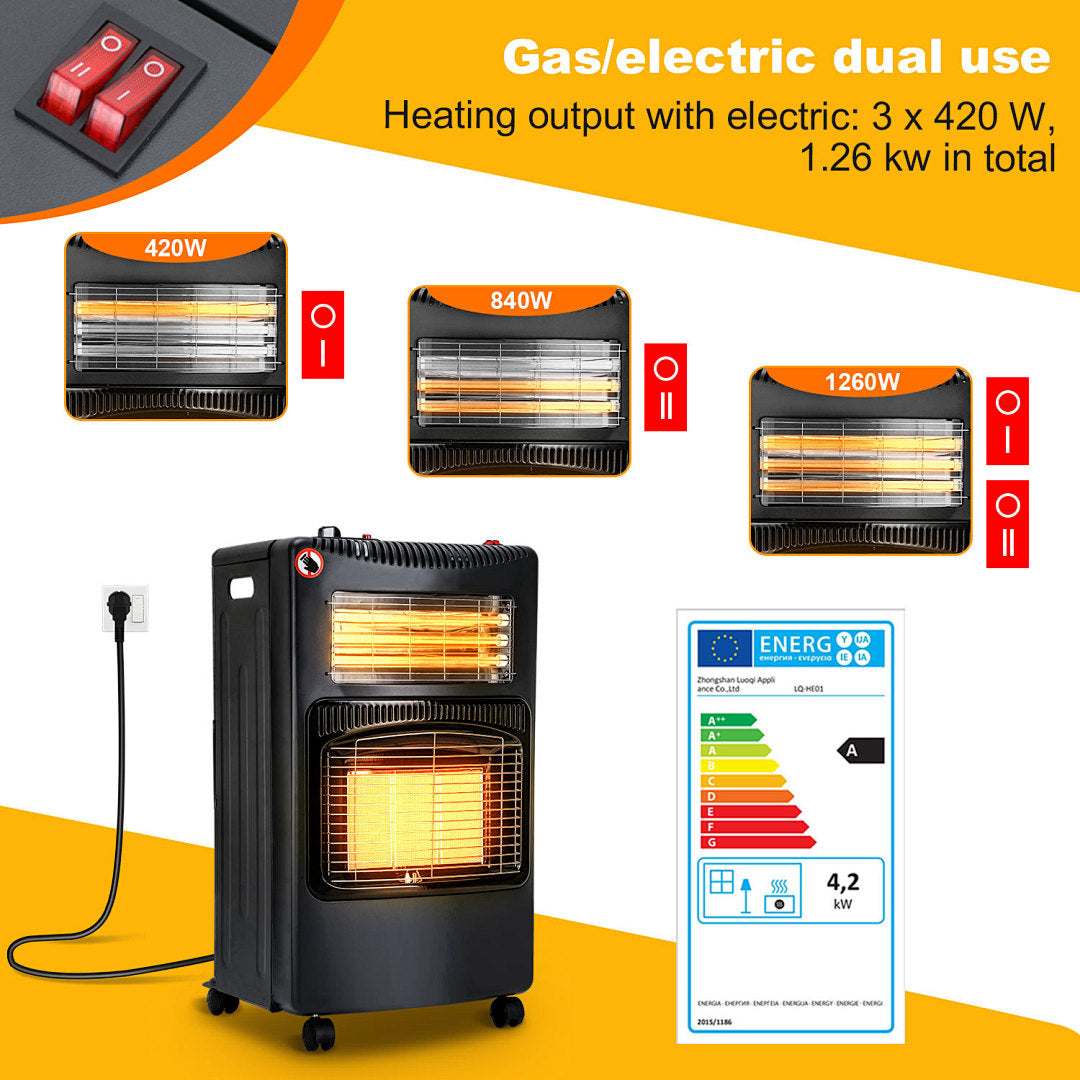 Randaco 2-in-1 Gas- & Elektro-Infrarotheizer
