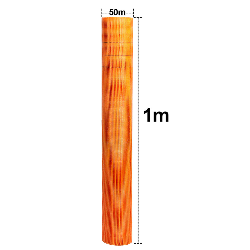 Randaco 1mx50m Armierungsgewebe 160 g/m² Glasfasergewebe 4x4mm Armierungsgewebe Außen Innen Rissschutz & Stabilität Putzgewebe