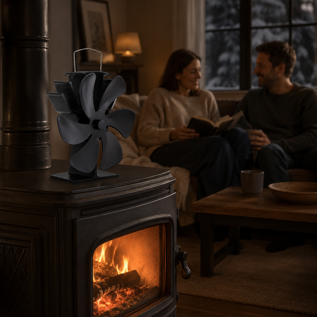 Randaco Wärmebetriebener Ofenventilator für Kaminöfen