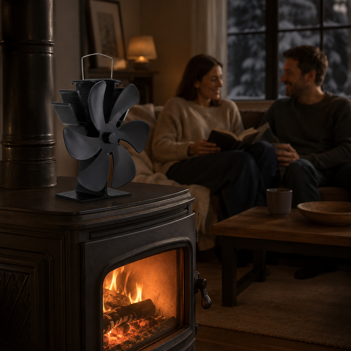 Randaco Wärmebetriebener Ofenventilator für Kaminöfen