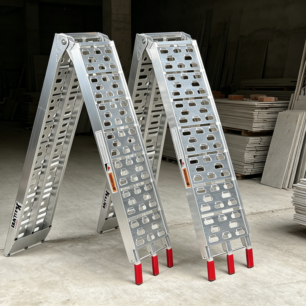 Randaco Klapp‑Beladerampe aus Aluminium 680 kg Tragfähigkeit 226cm