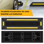 Randaco Radstopper aus Gummi mit Reflektoren