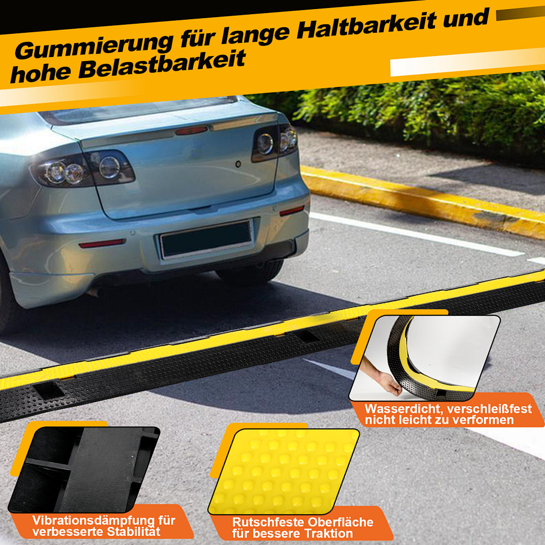 Randaco 2-Kanal-Kabelbrücke aus Gummi mit Klappdeckel