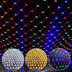 Randaco LED Netzleuchten außen 8 Lichtmodi mit Speicherfunktion 200 / 300 LEDs warmweiß mehrfarbig Festdekoration Lichternetz