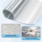 Randaco Flexible transparente Gewächshaus‑Dachplatte 0,8 mm lichtdurchlässige Rollenabdeckung für Garten Schuppen und Landwirtschaft