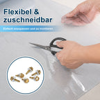 Randaco Flexible transparente Gewächshaus‑Dachplatte 0,8 mm lichtdurchlässige Rollenabdeckung für Garten Schuppen und Landwirtschaft