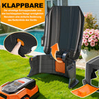 Mähroboter-Garage aus ABS mit Klappdach, 70,5 × 57 × 33 cm