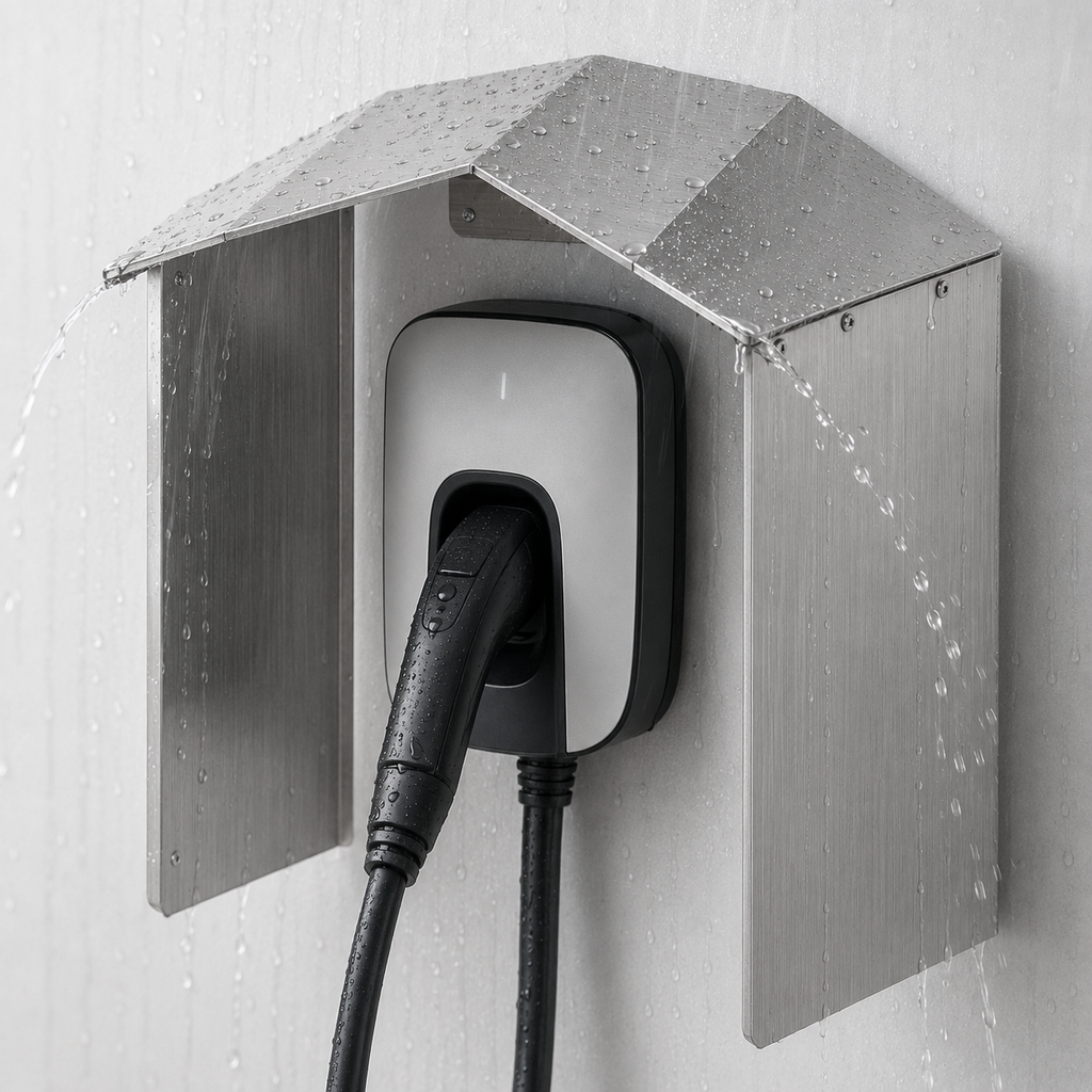 Randaco Edelstahl-Wetterschutzdach für Wallboxen