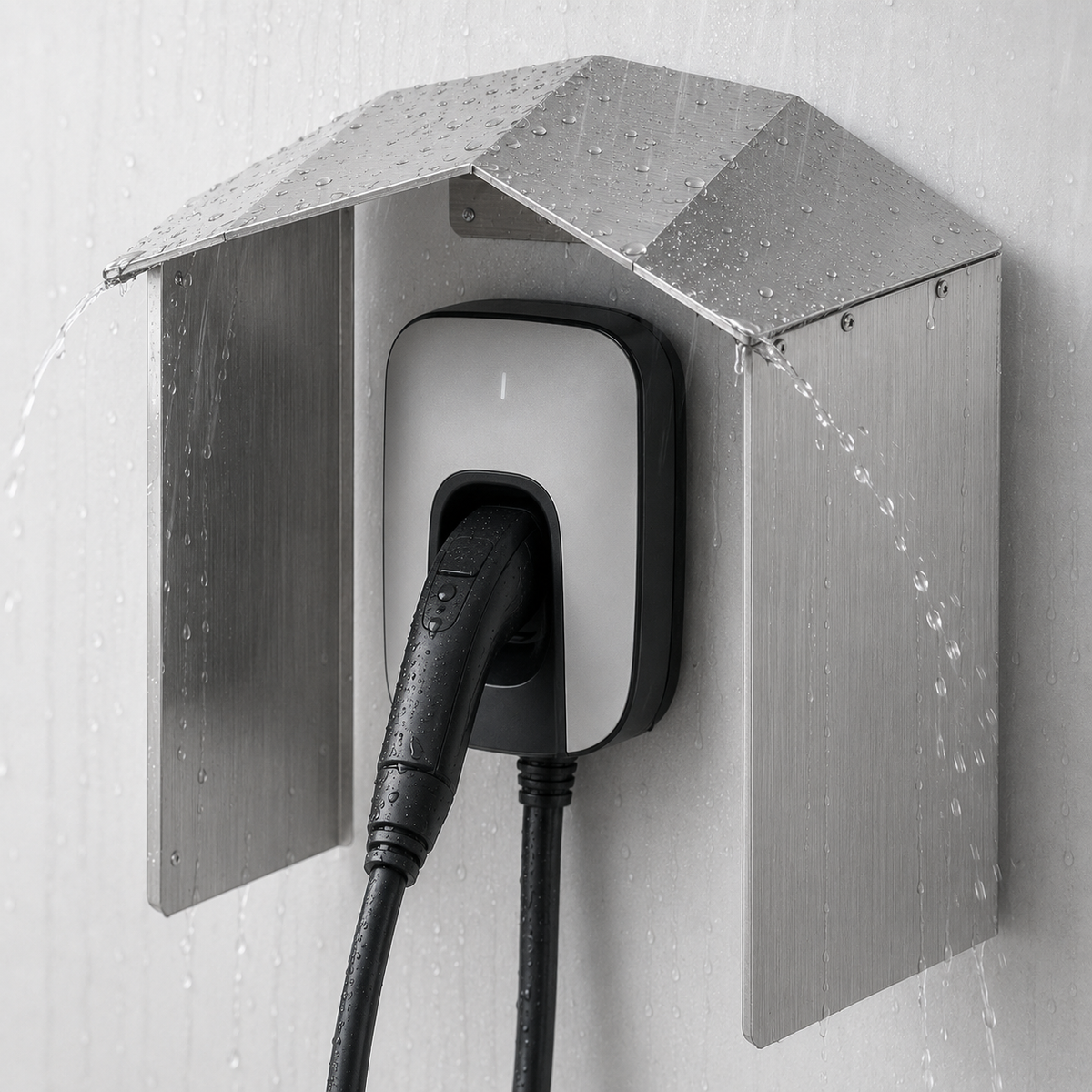 Randaco Edelstahl-Wetterschutzdach für Wallboxen