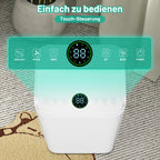 Randaco Elektrischer Luftentfeuchter 16 L/Tag 3 Modi Digitalanzeige Timer Ablaufschlauch für Keller Schlafzimmer und Waschküche