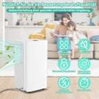 Randaco Elektrischer Luftentfeuchter 16 L/Tag 3 Modi Digitalanzeige Timer Ablaufschlauch für Keller Schlafzimmer und Waschküche