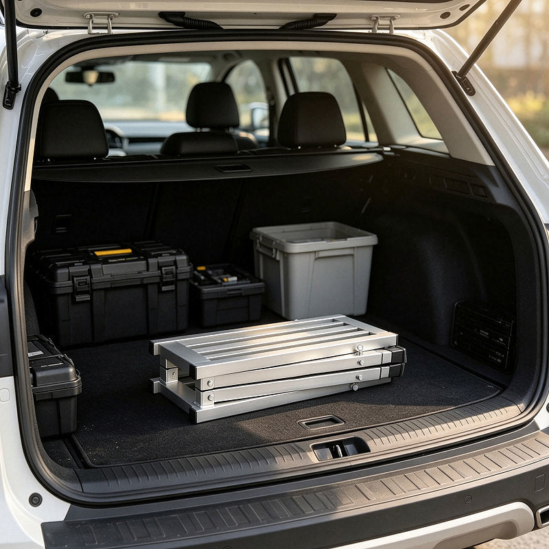 Randaco Arbeitsplattform höhenverstellbar klappbar Stahl Arbeitsbühne mobil 150 kg‑500 kg mit 3/4 Höhen Tragfähigkeit