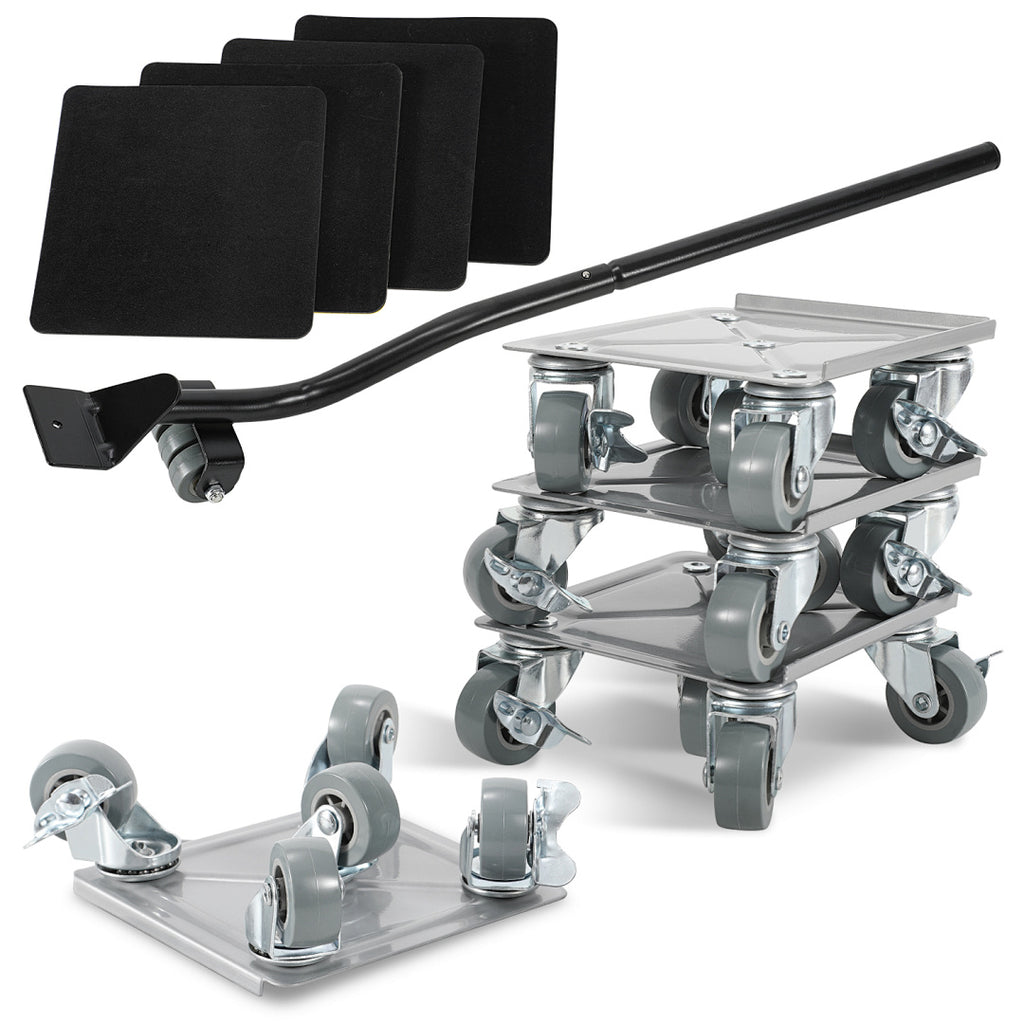 Randaco Möbelroller Transportroller Set mit Lastenheber Max 600KG