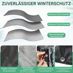 Randaco 2er-Set anthrazitfarbene Wurzelschutzabdeckungen mit Erdankern flexible Bodenmatten für Gartenbäume und Sträucher zur Winterpflege