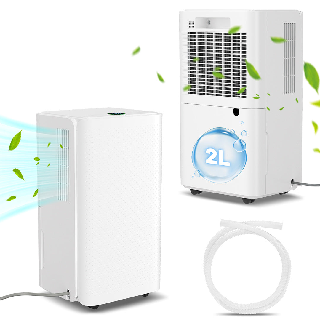 Randaco Elektrischer Luftentfeuchter 26 L/Tag bis 30 m² mit 24H-Timer Schlafmodus Abtauautomatik für Keller Schlafzimmer und Waschküche