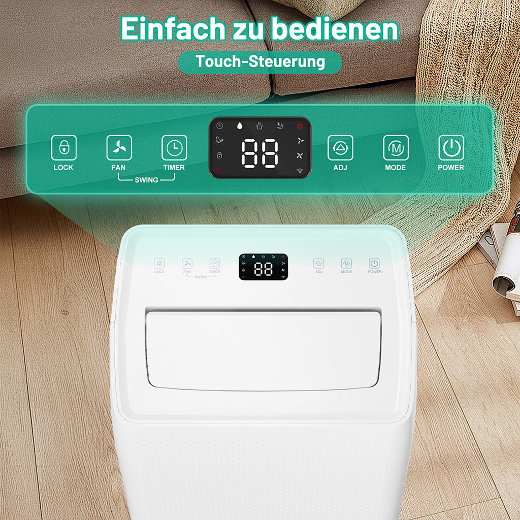 Randaco Elektrischer Luftentfeuchter 26 L/Tag bis 30 m² mit 24H-Timer Schlafmodus Abtauautomatik für Keller Schlafzimmer und Waschküche