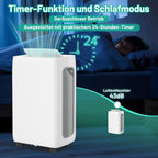 Randaco Elektrischer Luftentfeuchter 26 L/Tag bis 30 m² mit 24H-Timer Schlafmodus Abtauautomatik für Keller Schlafzimmer und Waschküche