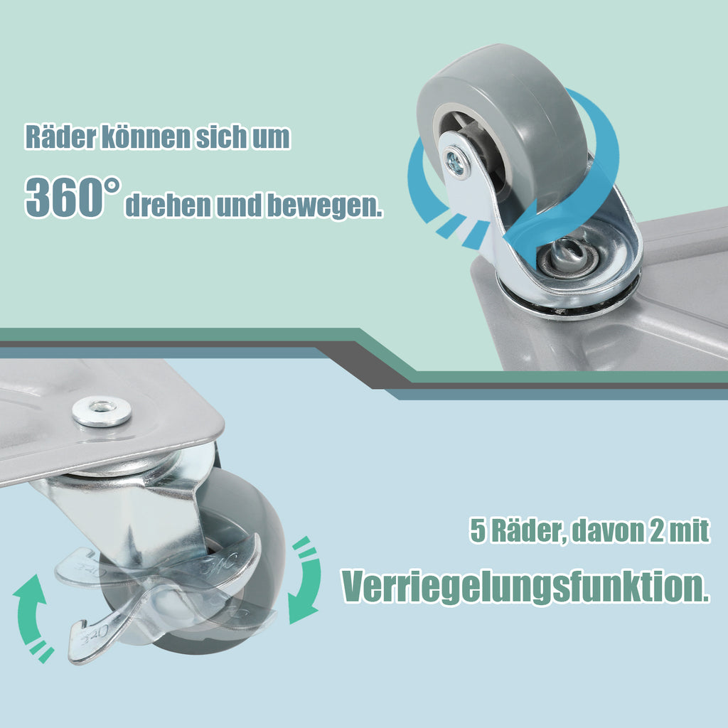 Randaco Möbelroller Transportroller Set mit Lastenheber Max 600KG