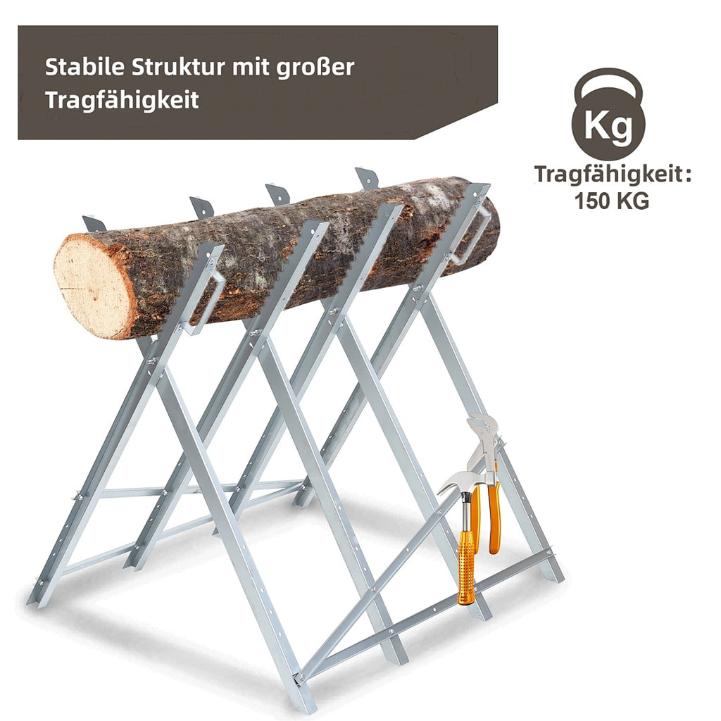 Randaco Sägebock Verzinkt Klappbar Max. Belastung 150 kg Holzsägebock