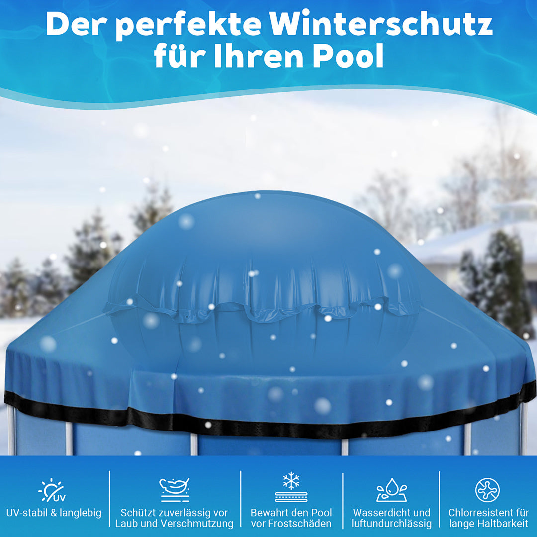 Randaco Poolkissen mit Reparaturset 2 m / 3 m Rundes Pool Luftkissen Winterabdeckung Pool Winterschutz Zubehör oberirdisch Gartenschwimmbecken Winterkissen