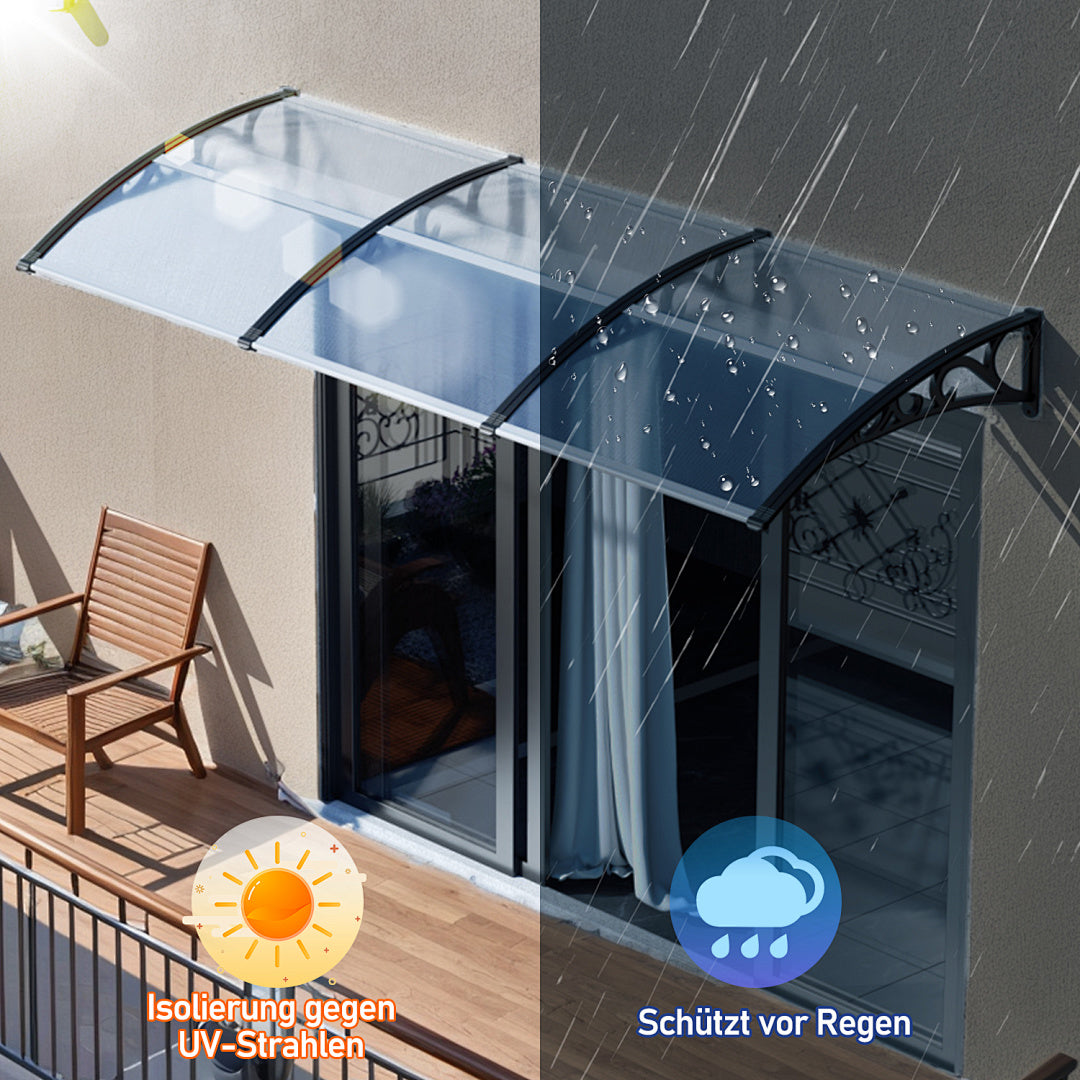 Randaco Transparentes Vordach Terrassendach