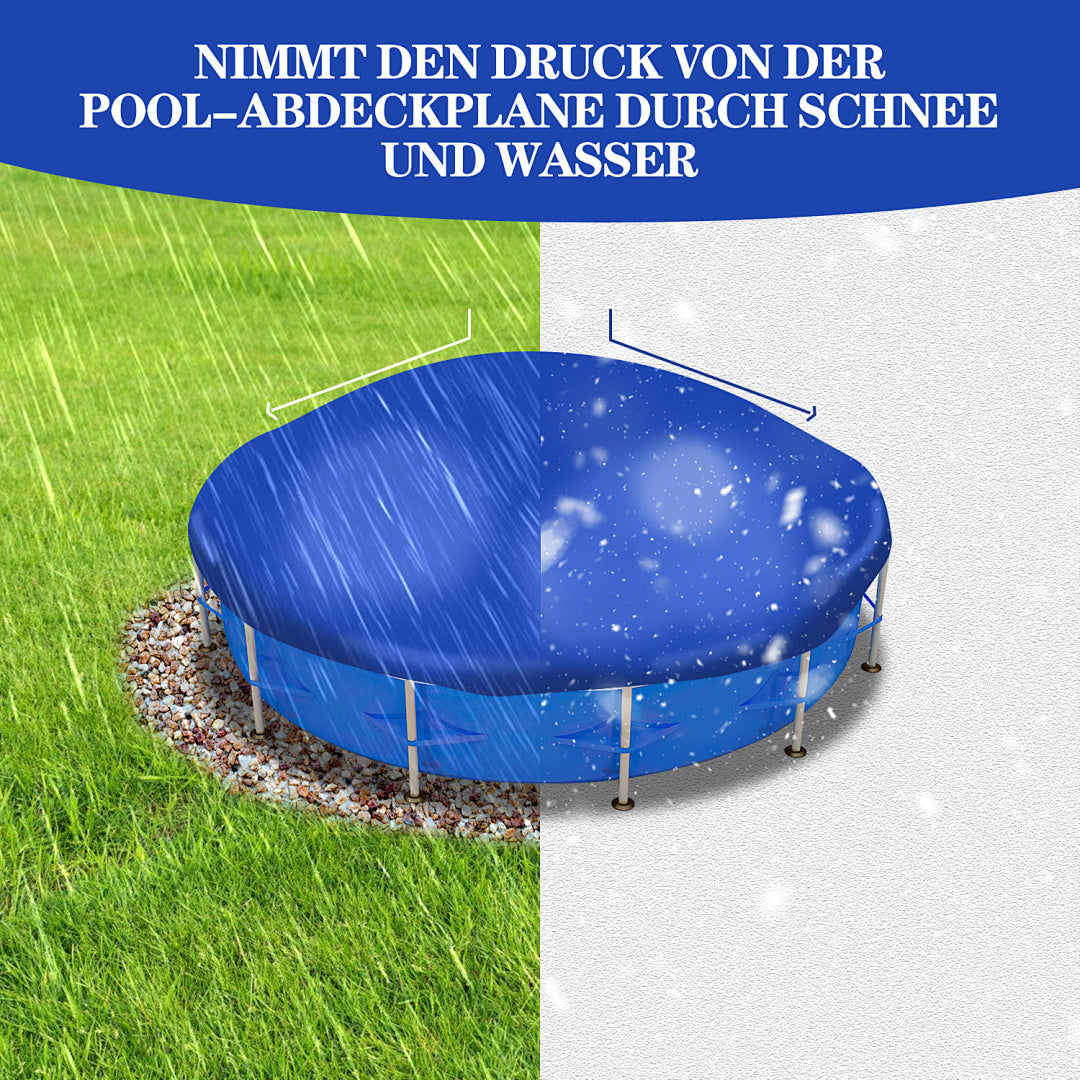 Randaco 2er‑Set Becken Luftkissen 120x120 cm Schwimmbad Luftkissen Winterabdeckung aufblasbares PVC‑Luftkissen