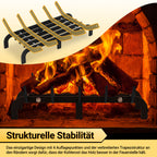 Randaco Feuerrost für Innen‑ und Außenbereich Metall‑Brennholzrost mit 50 kg Tragfähigkeit für Kamine