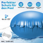 Randaco Poolkissen mit Reparaturset 2 m / 3 m Rundes Pool Luftkissen Winterabdeckung Pool Winterschutz Zubehör oberirdisch Gartenschwimmbecken Winterkissen