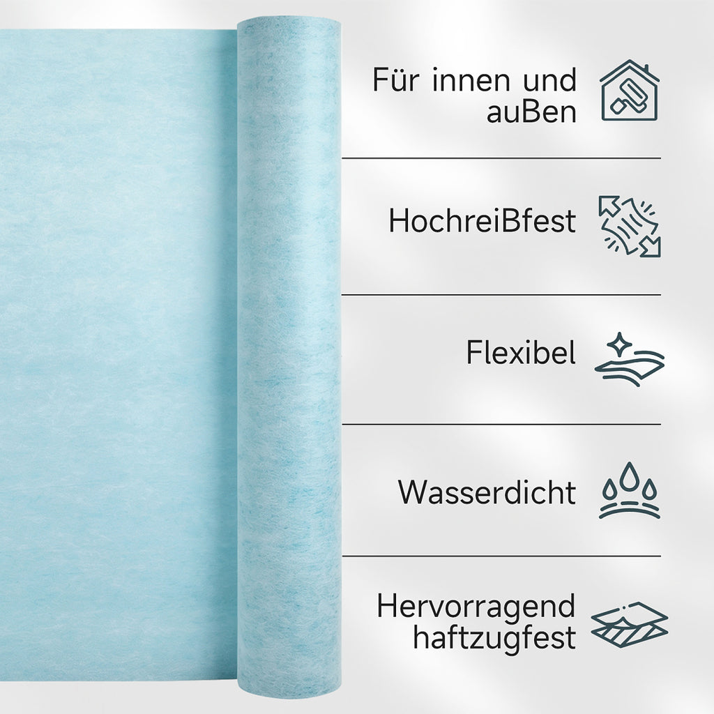 Randaco 10-30m Flexible Bodenunterlage Rolle zuschneidbare Unterlegmembran für Fliesen‑und Bodenverlegung Bodenzubehör