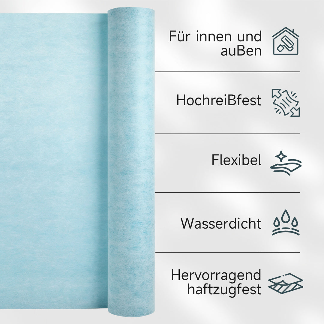 Randaco 10-30m Flexible Bodenunterlage Rolle zuschneidbare Unterlegmembran für Fliesen‑und Bodenverlegung Bodenzubehör