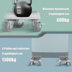 Randaco Möbelroller Transportroller Set mit Lastenheber Max 600KG