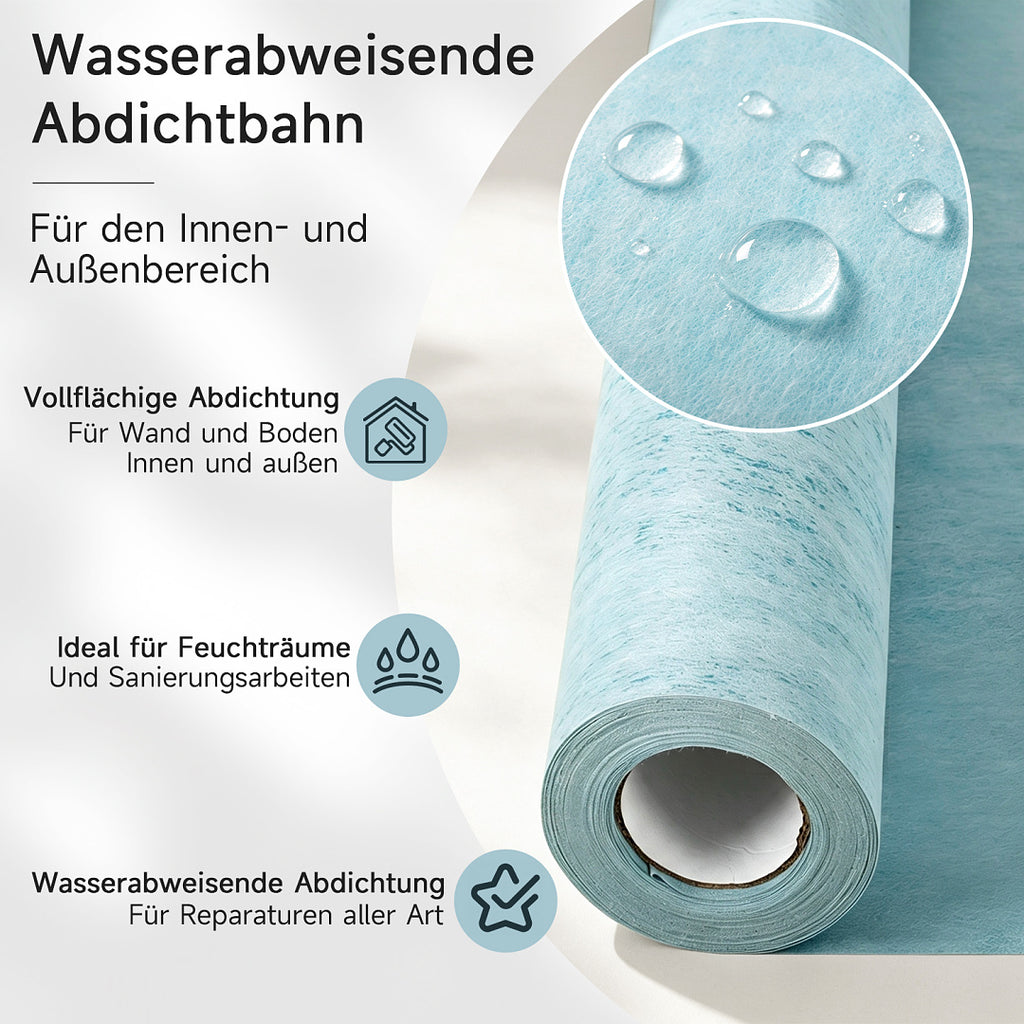 Randaco 10-30m Flexible Bodenunterlage Rolle zuschneidbare Unterlegmembran für Fliesen‑und Bodenverlegung Bodenzubehör