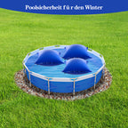 Randaco 2er‑Set Becken Luftkissen 120x120 cm Schwimmbad Luftkissen Winterabdeckung aufblasbares PVC‑Luftkissen