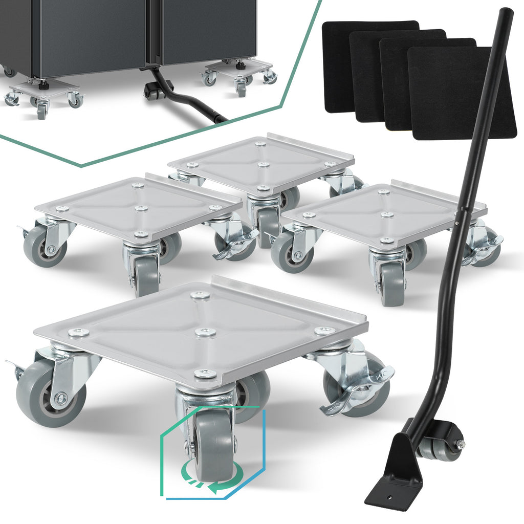 Randaco Möbelroller Transportroller Set mit Lastenheber Max 600KG