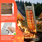 Randaco Flammlachsbrett Edelstahlplatte