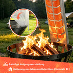 Randaco Flammlachsbrett Edelstahlplatte