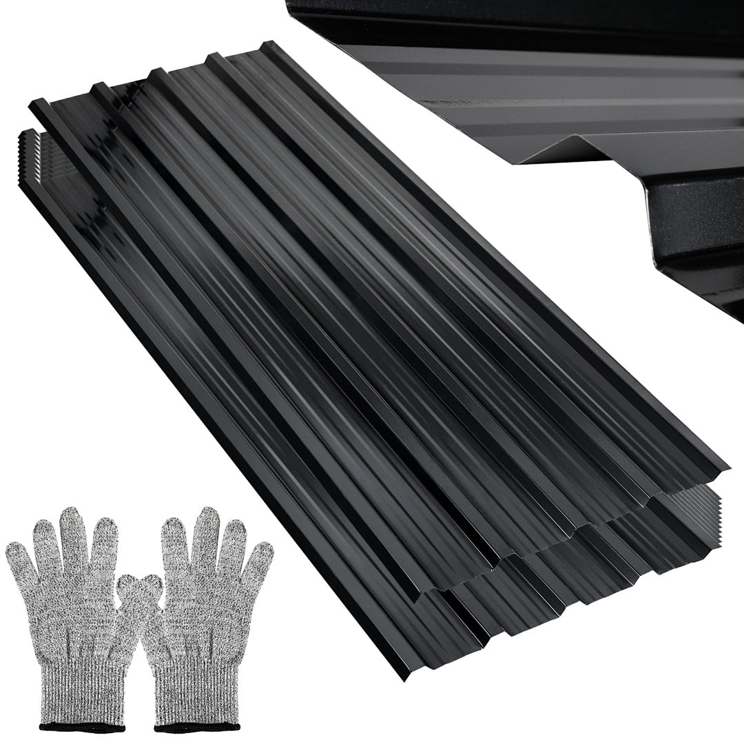 Randaco 12Stück Wellblech Dachplatten für Schuppen Trapezblech für Carport