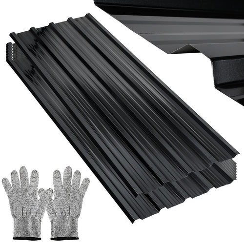 Randaco 12Stück Wellblech Dachplatten für Schuppen Trapezblech für Carport