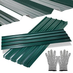 Randaco 12Stück Wellblech Dachplatten für Schuppen Trapezblech für Carport