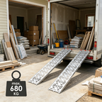 Randaco Klapp‑Beladerampe aus Aluminium 680 kg Tragfähigkeit 226cm