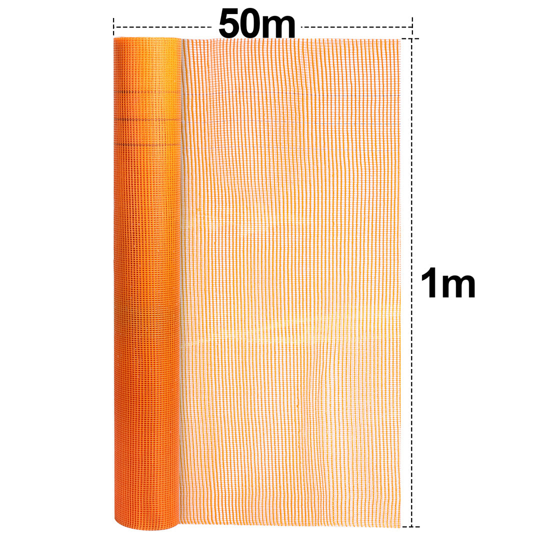Randaco 1mx50m Armierungsgewebe 160 g/m² Glasfasergewebe 4x4mm Armierungsgewebe Außen Innen Rissschutz & Stabilität Putzgewebe